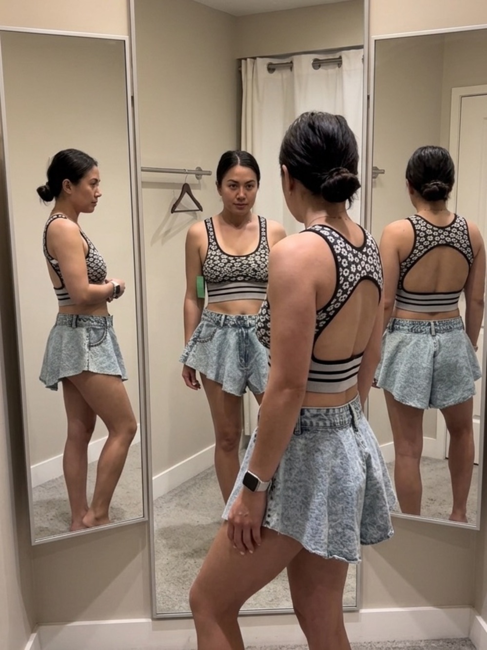 Denim Skirt Shorts